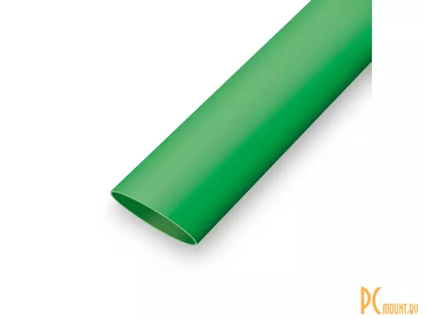 Трубка термоусадочная 2:1 d16мм бесклеевая зеленая, отрезок 1м