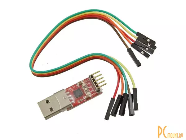 фото CP2102 Преобразователь интерфейса USB 2.0 - UART (300 бит/c - 1 Мбит/c), кабель в комплекте CP2102 Преобразователь интерфейса USB 2.0 - UART (300 бит/c - 1 Мбит/c), кабель в комплекте