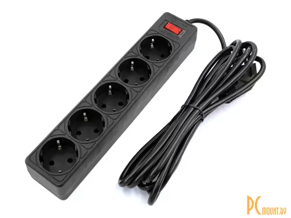фото Сетевой фильтр 5bites SP5B-530 5S 3 м Black Сетевой фильтр 5bites SP5B-530 5S 3 м Black