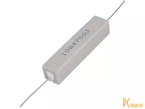 фото RX27-1 470 Ом 10W 5% / SQP10 Резистор постоянный проволочный в керамо-цементном корпусе RX27-1 470 Ом 10W 5% / SQP10 Резистор постоянный проволочный в керамо-цементном корпусе