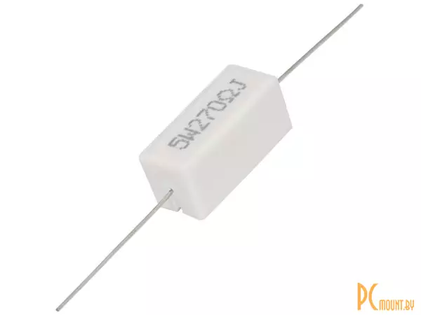 фото RX27-1 270 Ом 5W 5% / SQP5 Резистор постоянный проволочный в керамо-цементном корпусе RX27-1 270 Ом 5W 5% / SQP5 Резистор постоянный проволочный в керамо-цементном корпусе