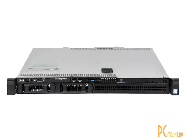 Сервер Dell R230 LFF, 1U, 16GB, 1x Core i3-6100; (3.7GHz, 2 cores, 4 threads, 3M Cache, 8GT / s), 1-Socket, RAM: 16GB DDR4 2133MHz (4 слота DDR4 UDIMM), RAID: Perc S130 SATA ONLY, LAN: 2x 1G, PSU: 250W, 2 HotSwap LFF 3.5", no HDD, 2xHDD tray 3.5", PCIe 3.0: 1 слот full height (1x16(x8)), 1 слот low profile (1 x8(x4)) (C40DDD2) (б/у)