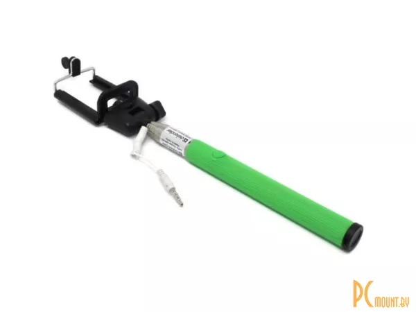 Штатив (монопод) для селфи Defender Selfie Master SM-02 зеленый, проводной, 20-98 см (29403)