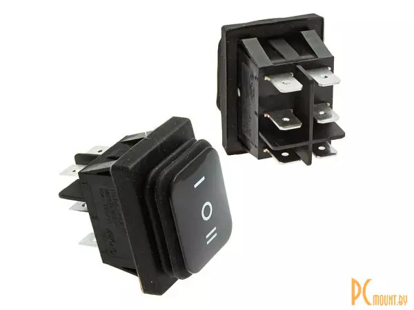 SB090 IP65 (on)-off-(on) 22x30mm Переключатель клавишный, без фиксации