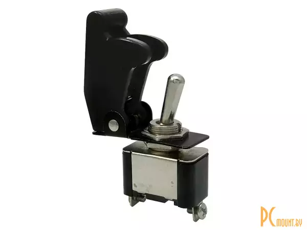 фото SAC-01 BLACK KN3A-01 Тумблер с черным предохранительным колпачком SAC-01 BLACK KN3A-01 Тумблер с черным предохранительным колпачком