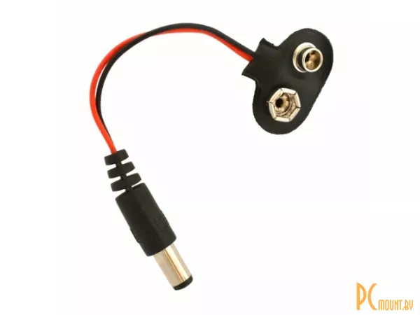 фото Кабель со штекером для подключения батареи 9V Кабель со штекером для подключения батареи 9V