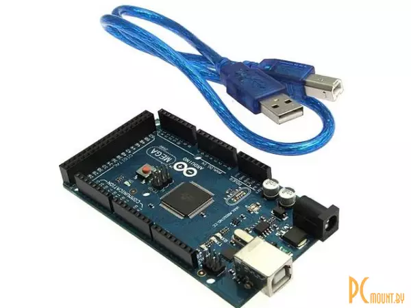 фото Mega 2560 R3 + USB cable (2012 новая версия, ATMEGA16U2, официальная версия), Микроконтроллер Arduino Mega 2560 R3 + USB cable (2012 новая версия, ATMEGA16U2, официальная версия), Микроконтроллер Arduino