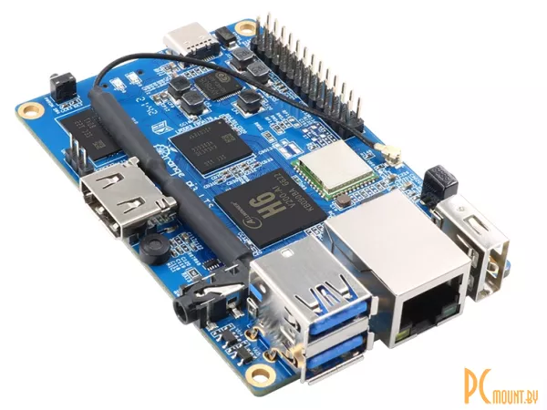 фото Orange PI 3 Lts, 2Gb LPDDR3, black shell + heat sink Orange PI 3 Lts, 2Gb LPDDR3, black shell + heat sink