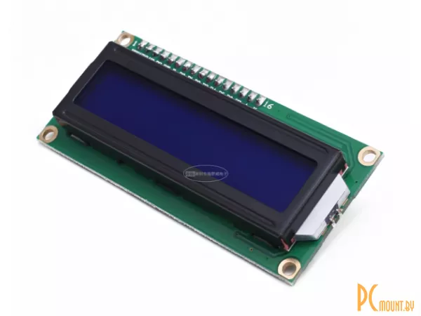 LCD1602 + I2C IIC / I2C, Модуль с одноцветным (синий) ЖКИ дисплеем 16х2 Character, 1602 Blue Screen LCD Module