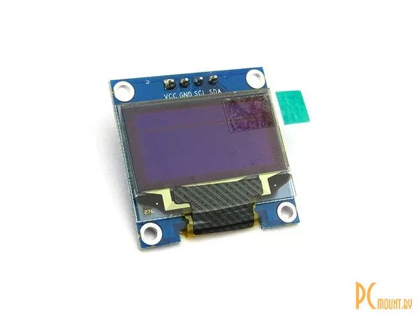 12864 IIC interface, blue, Модуль с дисплеем OLED, синий, 0.96 inch