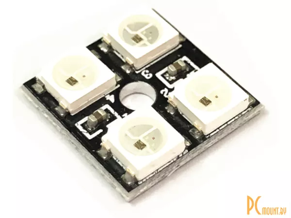 фото Модуль матрица 2x2 RGB WS2812B 5050 LED Модуль матрица 2x2 RGB WS2812B 5050 LED