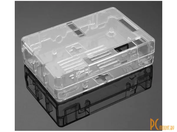 фото Raspberry Pi 3 Model B, Корпус пластмассовый прозрачный Raspberry Pi 3 Model B, Корпус пластмассовый прозрачный