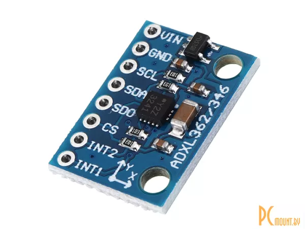 фото GY-346 ADXL346, Трехосевой модульный датчик ускорения I2C/SPI интерфейс GY-346 ADXL346, Трехосевой модульный датчик ускорения I2C/SPI интерфейс