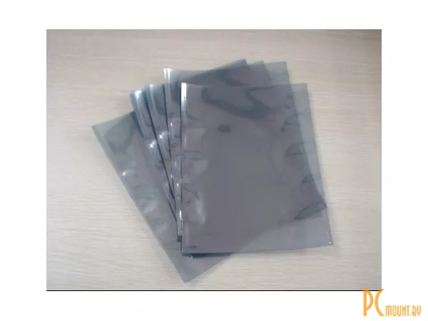 фото Антистатический пластиковый мешок для упаковки 100 mm * 140 mm * 0.075mm, прозрачный серый Антистатический пластиковый мешок для упаковки 100 mm * 140 mm * 0.075mm, прозрачный серый