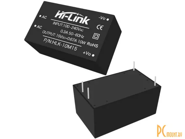 фото HLK-10M15 Hi-Link AC-DC преобразователь напряжения стабилизированный 15V 10W HLK-10M15 Hi-Link AC-DC преобразователь напряжения стабилизированный 15V 10W