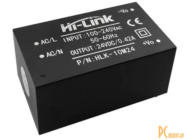 Hi-Link HLK-10M24 AC-DC преобразователь напряжения стабилизированный 220V to 24V 10W 420MA