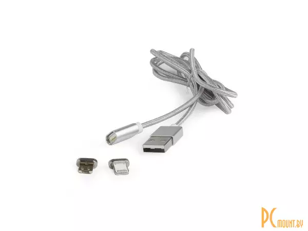 Кабель Lightning 8pin (M) / MicroUSB - USB2.0 Type-A (M), Gembird CC-USB2-AMLM3-1M