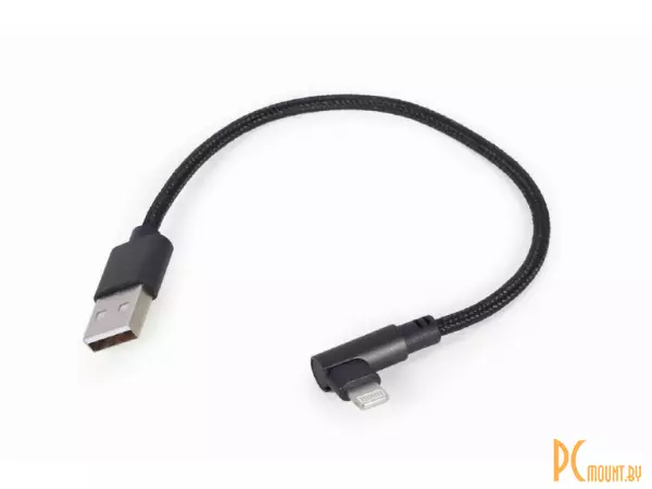 Кабель Lightning 8pin (M) - USB2.0 Type-A (M), Gembird CC-USB2-AMLML-0.2M Black