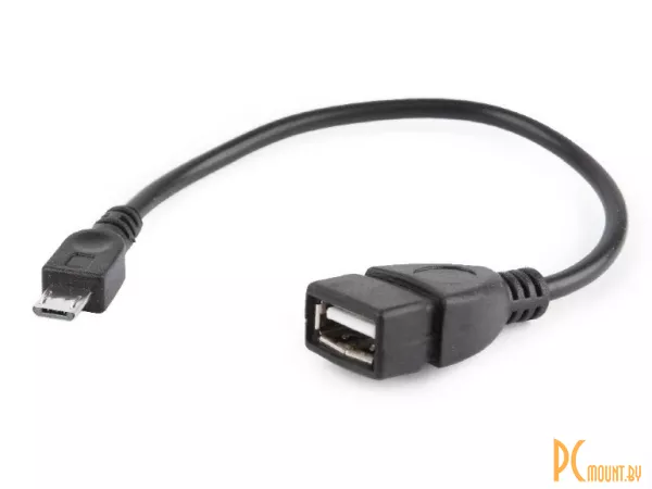 Кабель microUSB 2.0/ USB OTG Gembird  A-OTG-AFBM-03