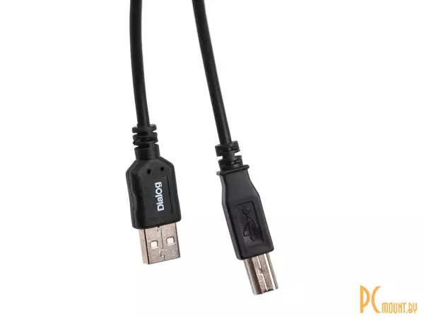 Кабель USB 2.0 A-B 1.8 метра (для принтера, сканера) Dialog HC-A2218, в пакете