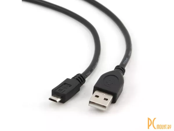 Кабель USB 2.0 USB->MicroUSB Gembird CCP-mUSB2-AMBM-0.1M