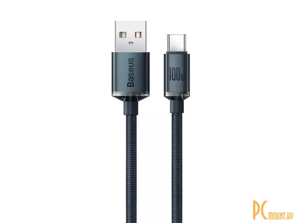Кабель Baseus CAJY000501 USB Type-A - USB Type-C (2 м, черный), кабель USB 2.0 Type-A/USB 2.0 Type-C, черный, длина 2 м
