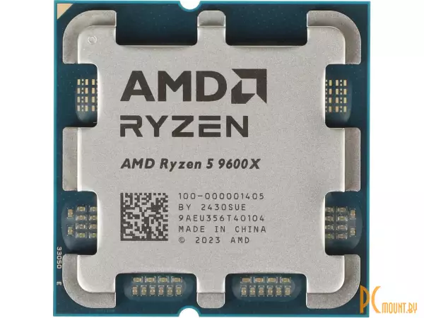 процессор Socket-AM5 Ryzen 5 9600X (100-000001405) 6C/12T 3.9GHz/5.4GHz 6+32Mb 65W oem AMD