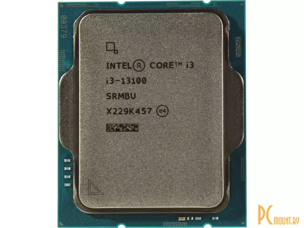 процессор Soc1700 i3-13100  4C/8T (4P 3.4/4.5GHz ) 12MB 65W Intel UHD 730 (oem) CM8071505092202 core
