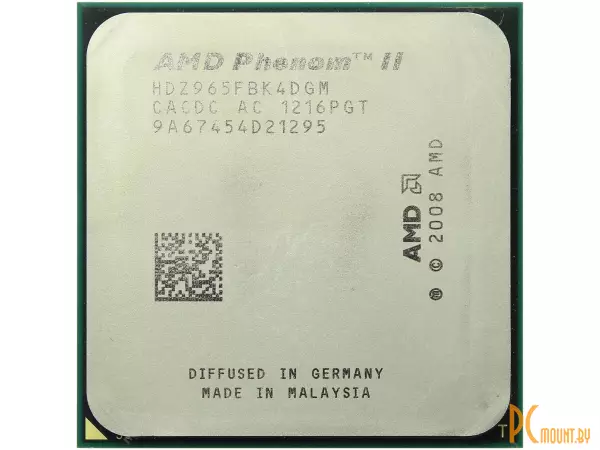 (б/у) AMD Soc-AM3 Phenom 2 X4 965 (HDZ965FBK4DGM) OEM  3.4GHz (125W, BE)