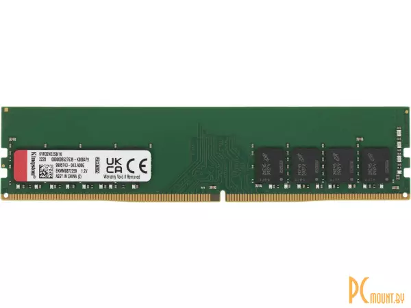 память DDR4 16Gb KVR32N22S8/16 Kingston PC-25600 3200MHz KVR32N22S8/16