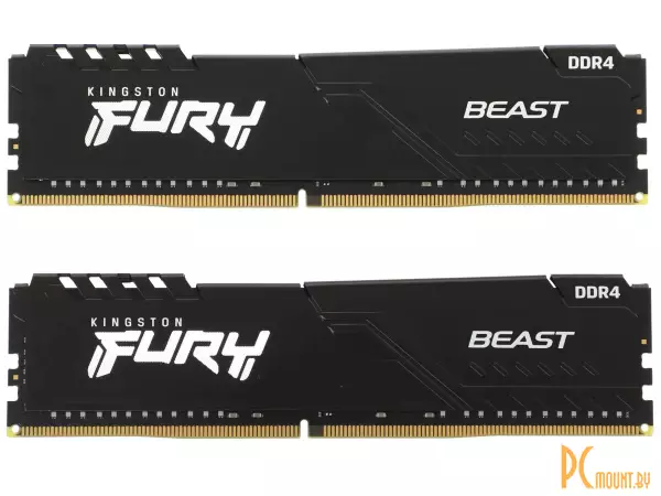Память оперативная DDR4, 32GB, PC25600 (3200MHz), Kingston KF432C16BBK2/32