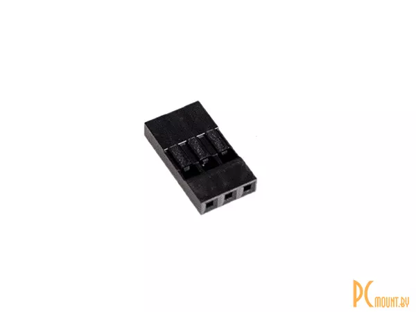 фото Dupont 3pin, корпус разъема Дюпонт 2.54мм на 3 контакта, 10шт Dupont 3pin, корпус разъема Дюпонт 2.54мм на 3 контакта, 10шт