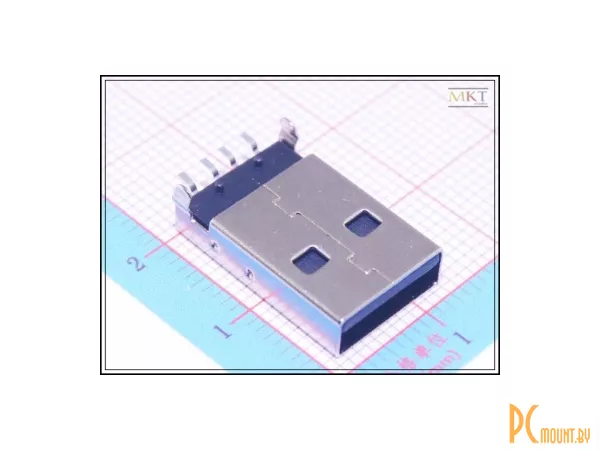фото USB Type A Разъем, SMD male PCB connector USB Type A Разъем, SMD male PCB connector