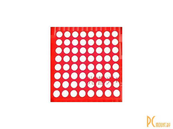 Светодиодная матрица 12088AS, 8x8, 3mm, красный, общий катод