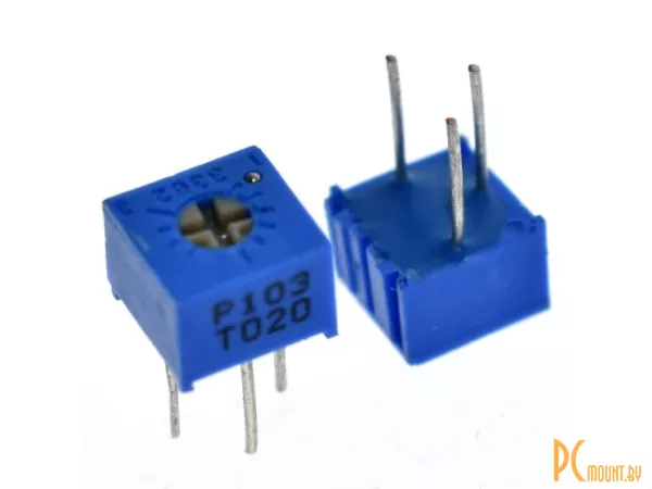 Резистор переменный подстроечный (потенциометр), 3362P 103 (10K)