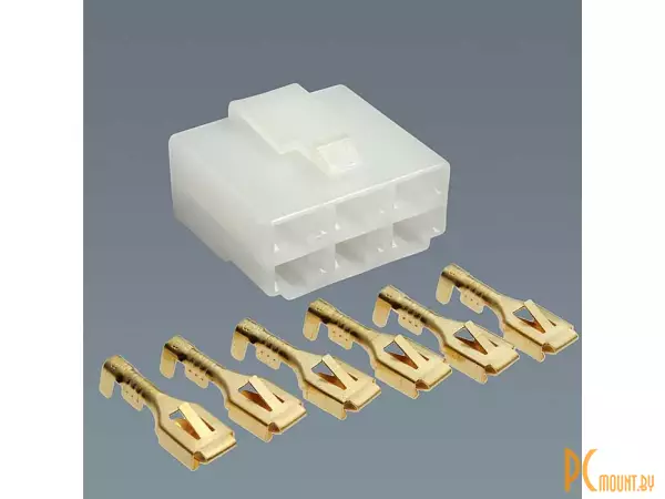 фото DJ7061-6.3-21 Разъем автомобильный 6pin розетка DJ7061-6.3-21 Разъем автомобильный 6pin розетка