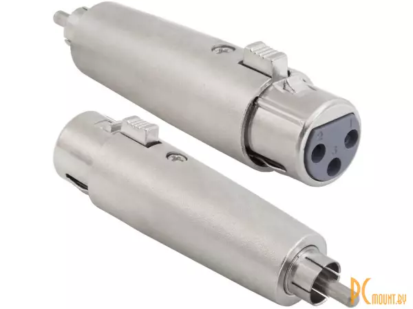 фото JD-488 / XLR 3P F-RCA M Разъем микрофонный, переходник гнездо XLR 3Pin - RCA штекер JD-488 / XLR 3P F-RCA M Разъем микрофонный, переходник гнездо XLR 3Pin - RCA штекер