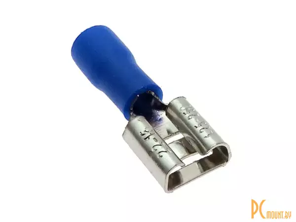 фото FDD1.25-250 blue Клемма ножевая изолированная, розетка 6.3мм синяя FDD1.25-250 blue Клемма ножевая изолированная, розетка 6.3мм синяя