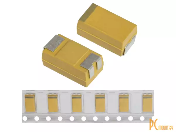 CA45-C016K107T, конденсатор танталовый XIANGYEE, 100мкФ, 16В, корпус C (6032&ndash;28)