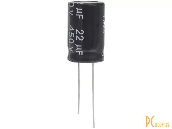 фото 22 UF 450V 105*C 13*21 (JWCO) Конденсатор электролитический 22мкФ 450В, серия KM 22 UF 450V 105*C 13*21 (JWCO) Конденсатор электролитический 22мкФ 450В, серия KM