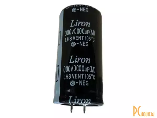 фото LHS2D681MQ040K63B 680мкФ 200В, 25х40 Liron Конденсатор электролитический с жесткими выводами (Snap In), серия LHS LHS2D681MQ040K63B 680мкФ 200В, 25х40 Liron Конденсатор электролитический с жесткими выводами (Snap In), серия LHS