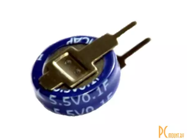 фото SE-5R5-D104VYV3C 0.1F 5.5V Ионистор (суперконденсатор) 0.1Ф 5.5В 11.5x5 KAMCAP SE-5R5-D104VYV3C 0.1F 5.5V Ионистор (суперконденсатор) 0.1Ф 5.5В 11.5x5 KAMCAP