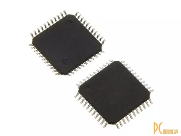 ATMEGA1284P-AU Microchip Микроконтроллер 8 бит серии ATmega1284, TQFP-44