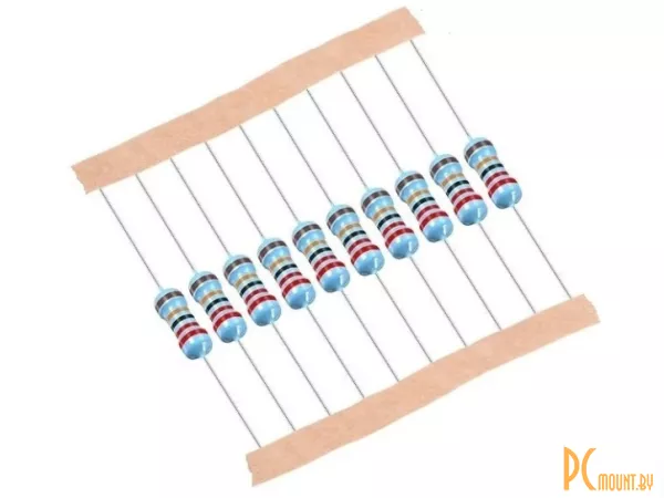 MF-25, 1.3кОм, 0.25Вт, 1%, Резистор выводной металлопленочный, 10шт