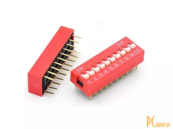 фото DS-10 DIP переключатель, 2.54 DS-10 DIP переключатель, 2.54