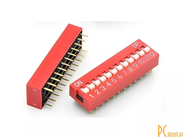 фото DS-12 DIP переключатель, 2.54 DS-12 DIP переключатель, 2.54