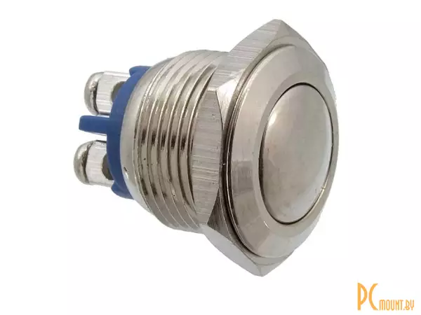 фото PBS-28B D-16mm steel OFF-(ON) Переключатель кнопочный антивандальный, без фиксации, металл PBS-28B D-16mm steel OFF-(ON) Переключатель кнопочный антивандальный, без фиксации, металл
