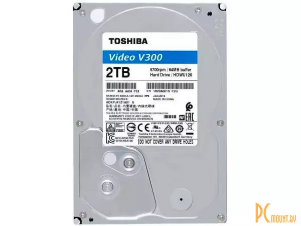 Жесткий диск 2TB Toshiba HDWU120UZSVA SATA-III