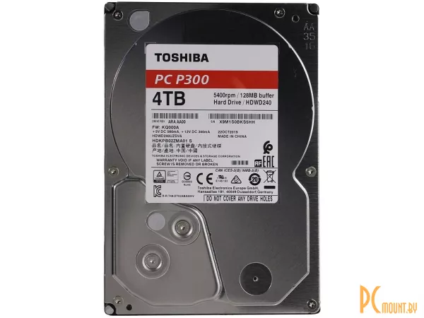 фото Жесткий диск 4TB Toshiba HDWD240UZSVA SATA-III Жесткий диск 4TB Toshiba HDWD240UZSVA SATA-III
