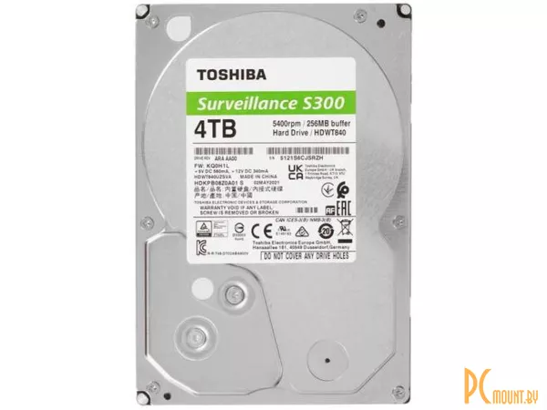 фото Жесткий диск 4TB Toshiba HDWT840UZSVA SATA-III Жесткий диск 4TB Toshiba HDWT840UZSVA SATA-III